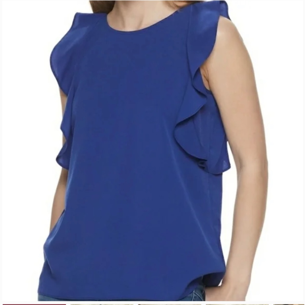 Juicy Couture ruffle sleeve tank. Worn 1x. Retsil 40